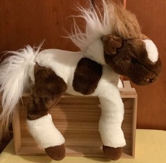 2005 Toys R Us Wells Fargo Pinto Painted Brown White Horse Plush Toy 15”