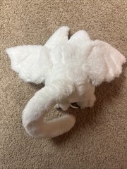 PEACH CAT Cute White Bat Bunny Plush Pillow Kawaii Rabbit Kitty Stuffed Animal