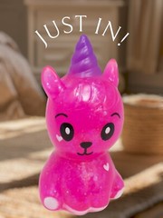 JoeTrend Squishy Squeezeable Pets- Unicor PINK Mushy Flabby Floppy Spongy