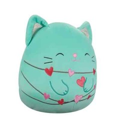 NEW Squishmallows Charisma Mint Cat Plush 12” Valentines Hearts Soft Stuffed Toy