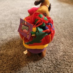 Beverly Hills Gift Company Grinch on Sleigh Musical Plush Toy Max Presents Read