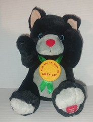 Vintage Rare Version Alley Cat Dare You To Tease Me Plush Black And White WORKS!