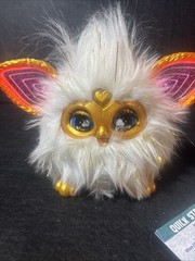 Furby Gold Glam Interactive Plush Toys for 6 Old Girls & Boys & Up Voice No Box