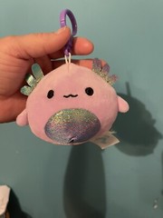 monica clip squishmallow Axolotal Shiny Belly 3.5