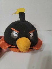 Commonwealth Angry Birds Space Plush Fire Bomb Black Ice Bird 5” (No Sound)
