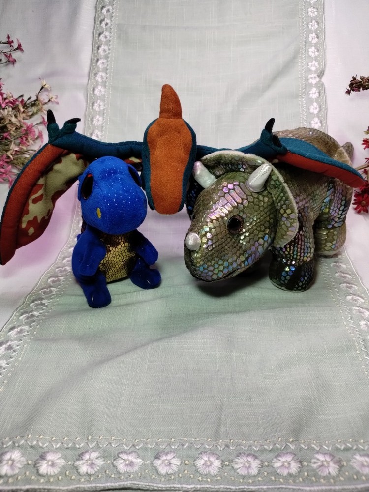 3 Dino Plush Combo (Well 2 Dinos and a Dragon)
