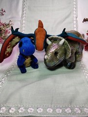 3 Dino Plush Combo (Well 2 Dinos and a Dragon)