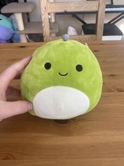 Kellytoy Squishmallows Arlie Dinosaur Plush Small Green White Gray 2022