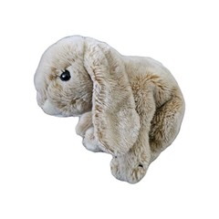 Animal Alley Tan Brown & White Bunny Plush 13″ Floppy Lop Rabbit Vtg Toys R Us