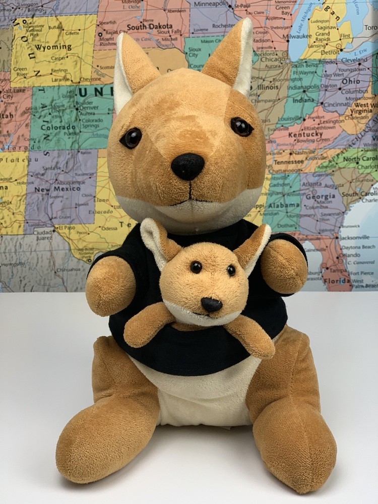 SHIPS SAME DAY Dish Network Hopper Plush KANGAROO & JOEY Stuffed Animal Rare