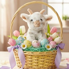 The Petting Zoo Goat Stuffed Animal Plushie, Gifts for Kids, Wild 6 in, Multi