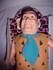 Spencer Gifts Fred Flintstone John Goodman Plush Body Plastic Head Arms Legs 13″