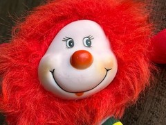 1984 Rainbow Brite Red Sprite Plush 9″ Vintage Romeo Plush Rubber Face Doll