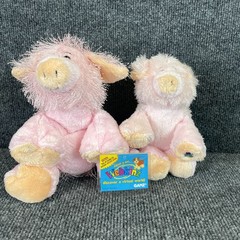 Ganz Webkinz Lil Kinz Pink Pig Plush HM002 HS002 Stuffed Animal Used Code Lot 2