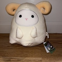 Takashoji White Beige Ram Sheep Plush 7″ Japan Stuffed Animal NEW