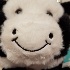 Way to Celebrate! EASTER SNUGGLY & CUDDLY ROLY POLY COW Stuffed Animal Plush Toy