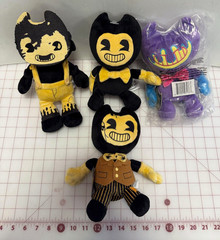 Lot of 4 Bendy Character Plush & Sammy Lawernce Brand New with Tags Phatmojo