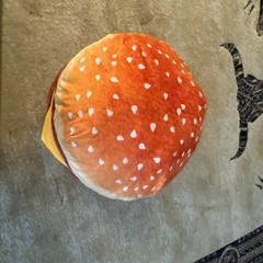 Large 3D Simulation Hamburger Pillow, Funny Plush Cheese Burger Cushion Layupvxa