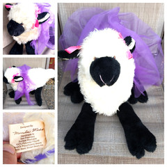 Lamb Plush Handmade Merrilee Woods Ballet White 14″ Stuffed Basic Brown Bears