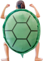 BXEBUI 40 Inch Wearable Turtle Shell Pillows Weighted Stuffed Animal Costume Plu