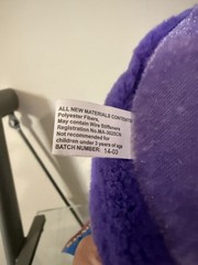 Six Flags Purple Pink & Orange Owl Plush New with Tags Stuffed Animal 10″ Inch