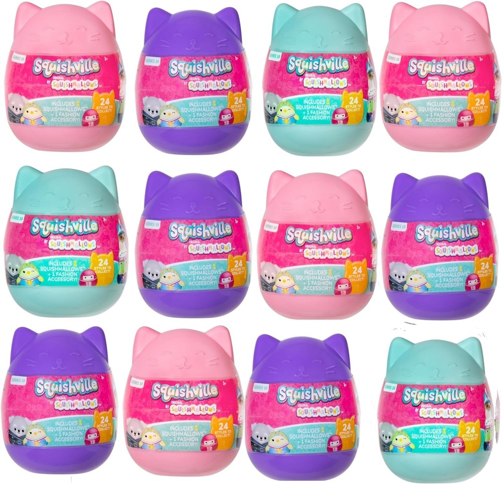 Squishville by Squishmallows Series 10 Easter Eggs Mini Mystery Plush (12 Pack)