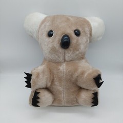 Koala Plush Gray Black White Made in Korea Stuffed Animal 11″ READ