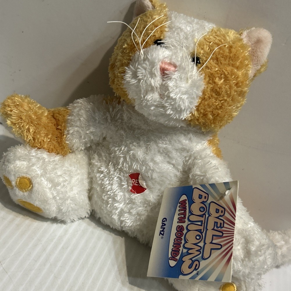 Ganz Bell Bottoms Cat Kitten With Sound Heritage Collection Original Tags/226e