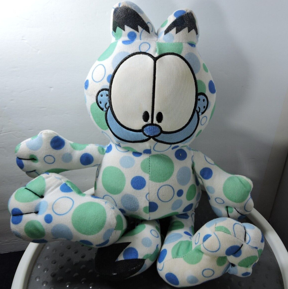 Garfield blue green and white bubble pattern toy factory