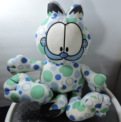Garfield blue green and white bubble pattern toy factory