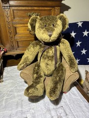 Russ Teddy Bear – Bixby – Tall Version 16” (NEW) Vintage w/Ribbon #4934