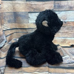 Webkinz Black Cat HM135 Ganz Plush Stuffed Animal Retired 2007 No Code Green Eye