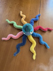 Barbara Sansoni Barefoot (Sri Lanka) Vintage Hanging Octopus + Appliqué Suckers