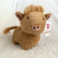 American Greetings Brown Highland Cow 8″ Plush Stuffed Animal With Tags