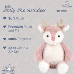 Holly The Reindeer 10-Inch Stuffed Animal for Boys & Girls | Soft Holiday Rei…