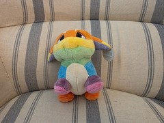 Neopets Rainbow Poogle Plush Doll Toy 2006 with Tags Rare Vintage Y2K