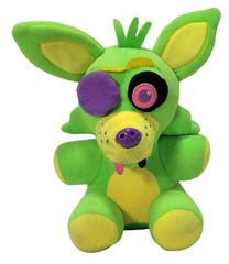 Five Nights at Freddys Funko Foxy Plush Neon Green Black Light FNAF