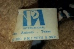 VTG 90s FRISBEE Stuffed Plush Dog RARE Promotional PMI Toys Kransco Wham-O 1991