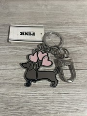 Victoria’s Secret Pink Collection Dog With Hearts Keychains