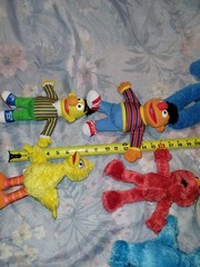 Sesame Street Plush Lot Of 8 – Cookie Monster Big Bird Elmo Ernie Bert Oscar
