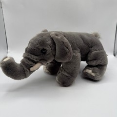 Keel Toys Elephant Plush Kids One Size Grey Hand Finished Realistic Safari Toy