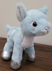 Ganz Webkinz Winter Fawn 8″ Plush Baby Blue/Silver Deer HM605 No Code