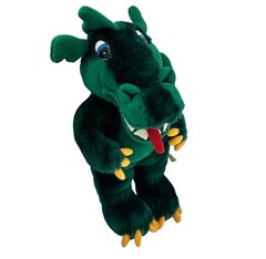 Green Dragon Plush Mythical Beast Magic Fantasy Fairytale Stuffed Animal