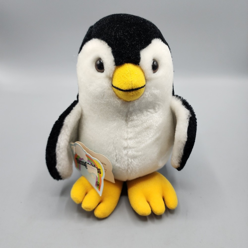 Vintage 1983 Snuggables Penny Penguin Plush 8″ NWT