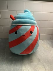 Squishmallows Tucker Slushy Plush 12″ BlueRed Swirl Food Squad Kellytoy 2023 New