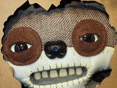 Fuggler Fart Face Suspicious Fox Burlap Fugglers CHASE Glow In The Dark Eyes
