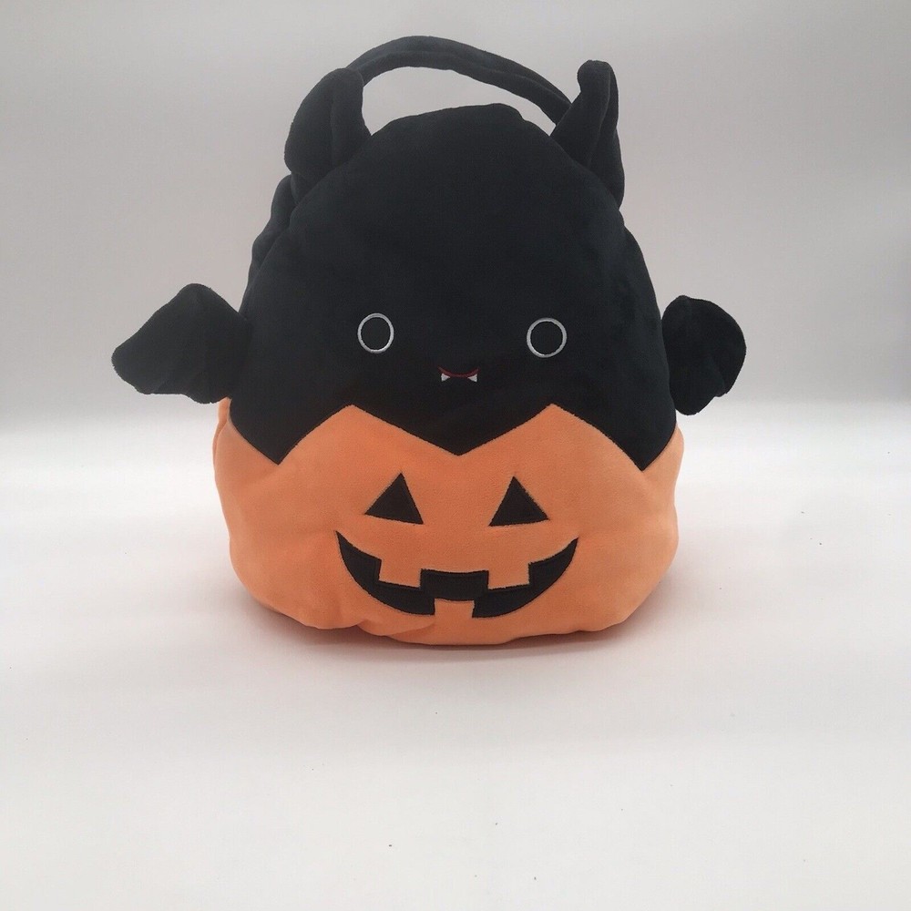 Squishmallows Emily the Bat in Pumpkin 12 Plush Halloween Candy Treat Bag