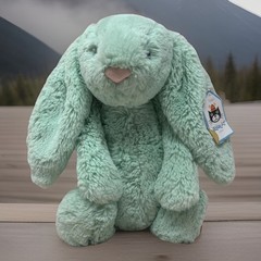 Jellycat Bashful Bunny Medium Mint Rare VHTF 12″ Plush BAS3BM Retired WITH Tags