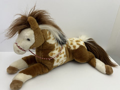 Douglas Horse Plush 17″ Realistic Spotted Pony 348 Cuddle Toys Stuffy 2016 Reins