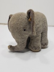 Vintage 1950s-1960s Steiff Elephant Plush Toy w/ Button in Ear & Yellow Tag